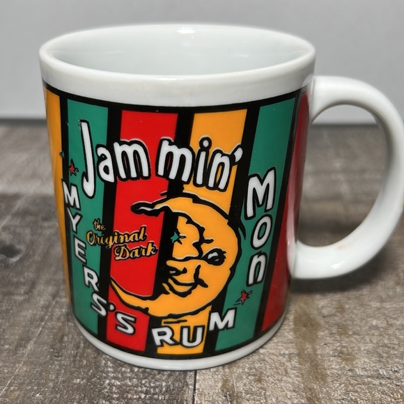 Vintage 1995 Myers's Rum Jammin' Mon Coffee Cup Sun/Half Moon - Picture 2 of 5